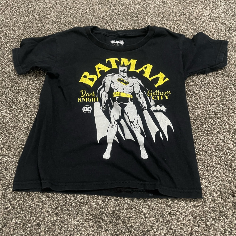 Batman Black Dark Night Gotham City Graphic Short Sleeve Shirt XS